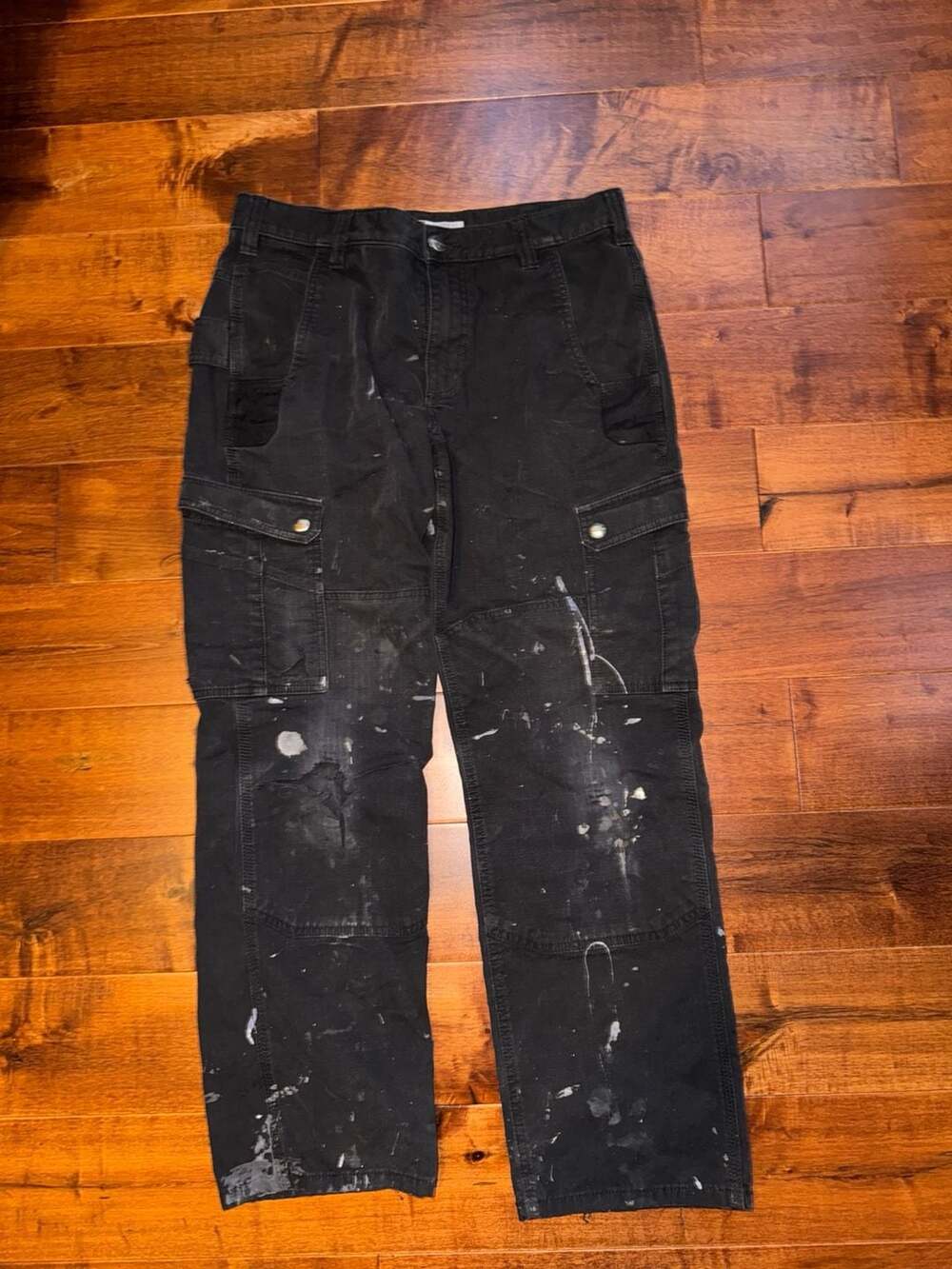 Carhartt Relaxed Fit Black Cargo Pants Size 32x30